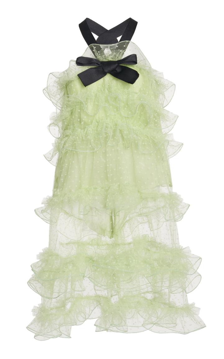 Moda Operandi Giambattista Valli Tulle Mini Dress With Bow