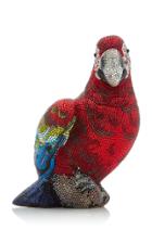 Moda Operandi Judith Leiber Couture Scarlet Parrot Crystal Novelty Clutch