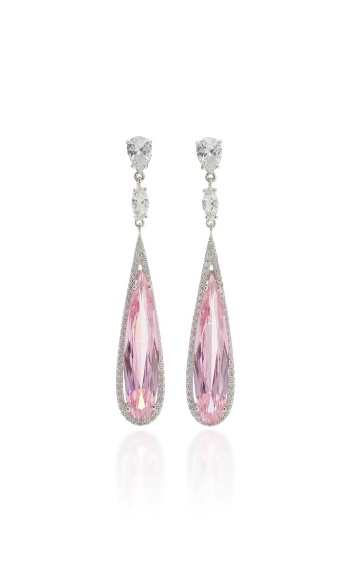Anabela Chan Shard 18k White Gold Vermeil Diamond, Sapphire Earrings