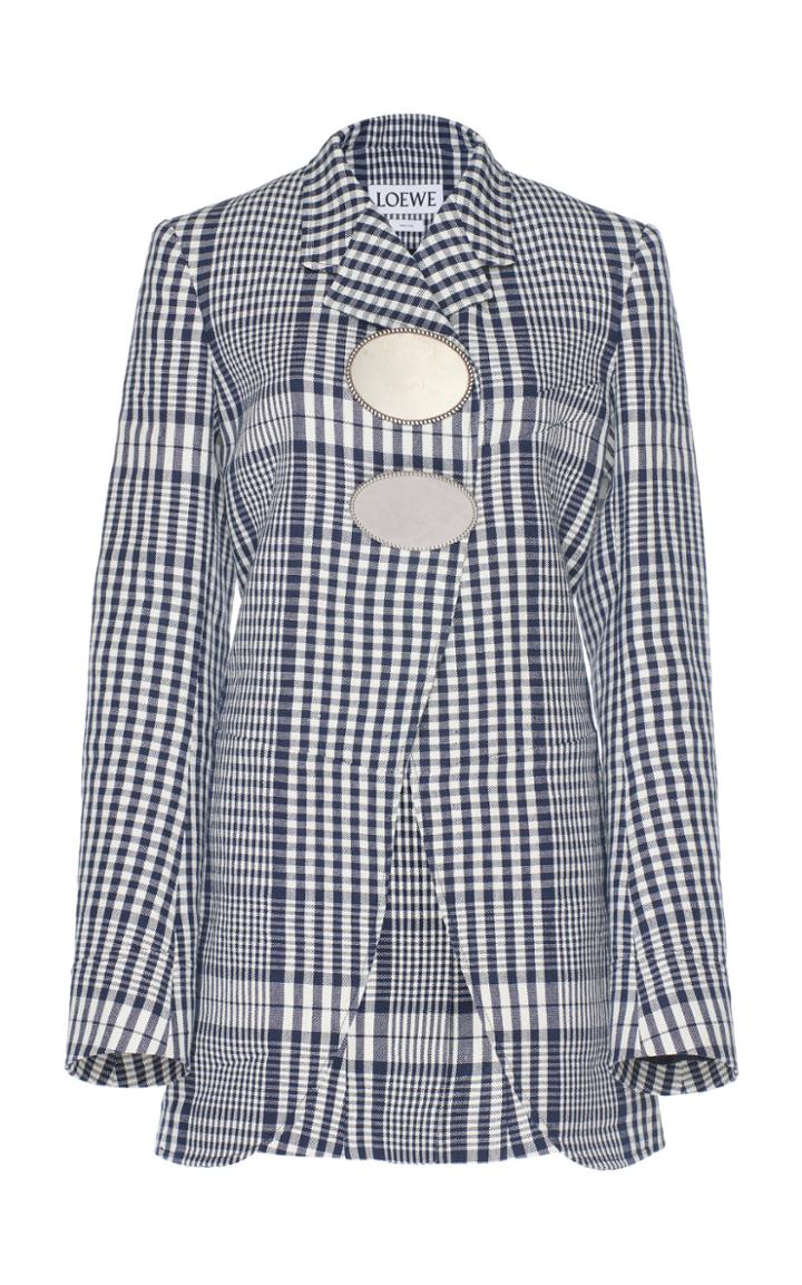 Loewe Checked Wool Blazer