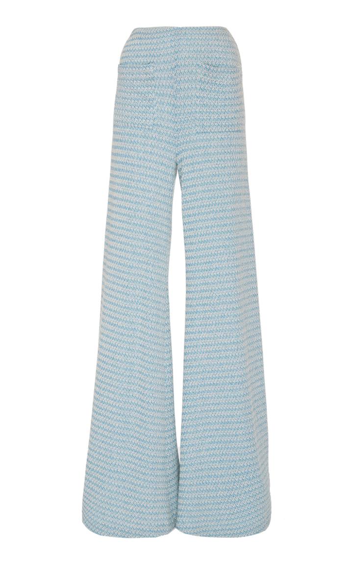 Hellessy Luc Printed Cotton-effect Wide-leg Pants