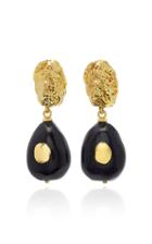 Grazia & Marica Vozza 14k Gold And Ebony Earrings