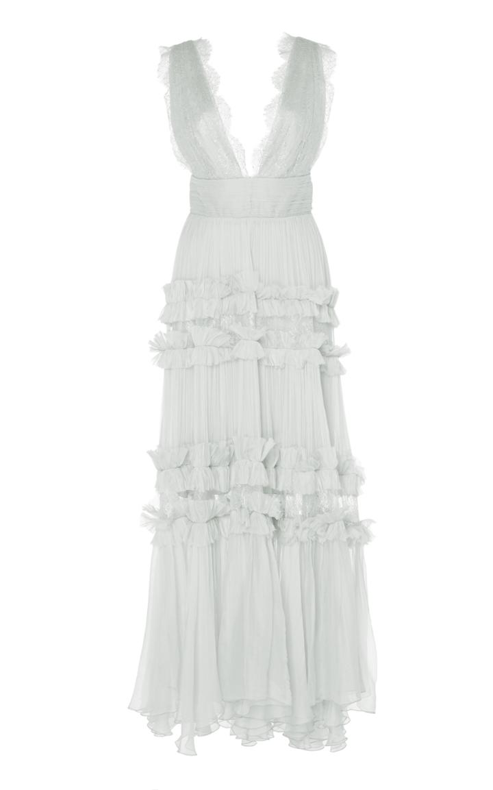 Maria Lucia Hohan Olga Pleated Lace Dress