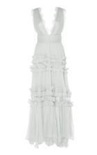 Maria Lucia Hohan Olga Pleated Lace Dress