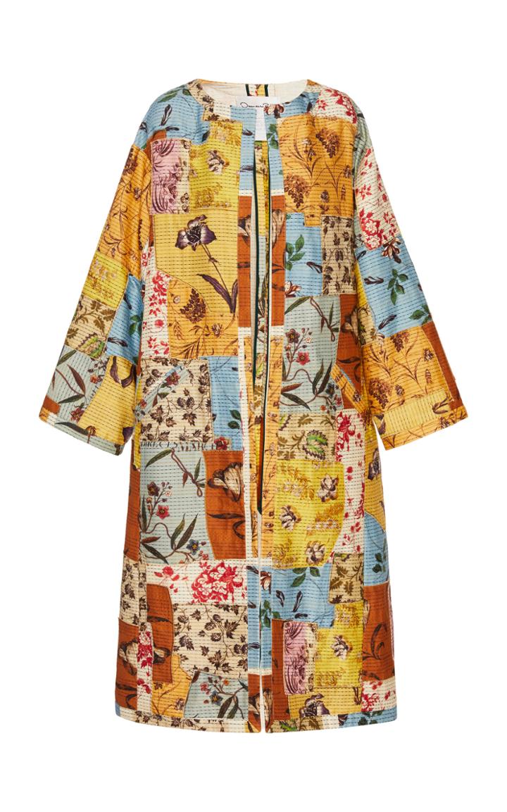 Moda Operandi Oscar De La Renta Jacquard Cotton-blend Coat Size: 0