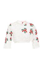 Brock Collection Cropped Cherry Lace Trudee Top