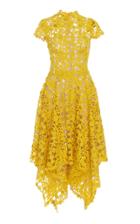 Oscar De La Renta Mock-neck Guipure Lace Dress