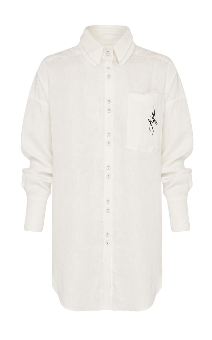 Moda Operandi Aje Constant Linen-blend Shirt