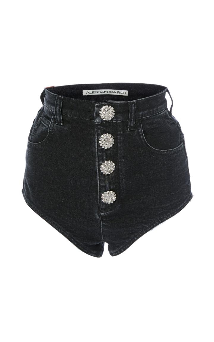 Alessandra Rich Denim Hot Pants