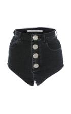 Alessandra Rich Denim Hot Pants