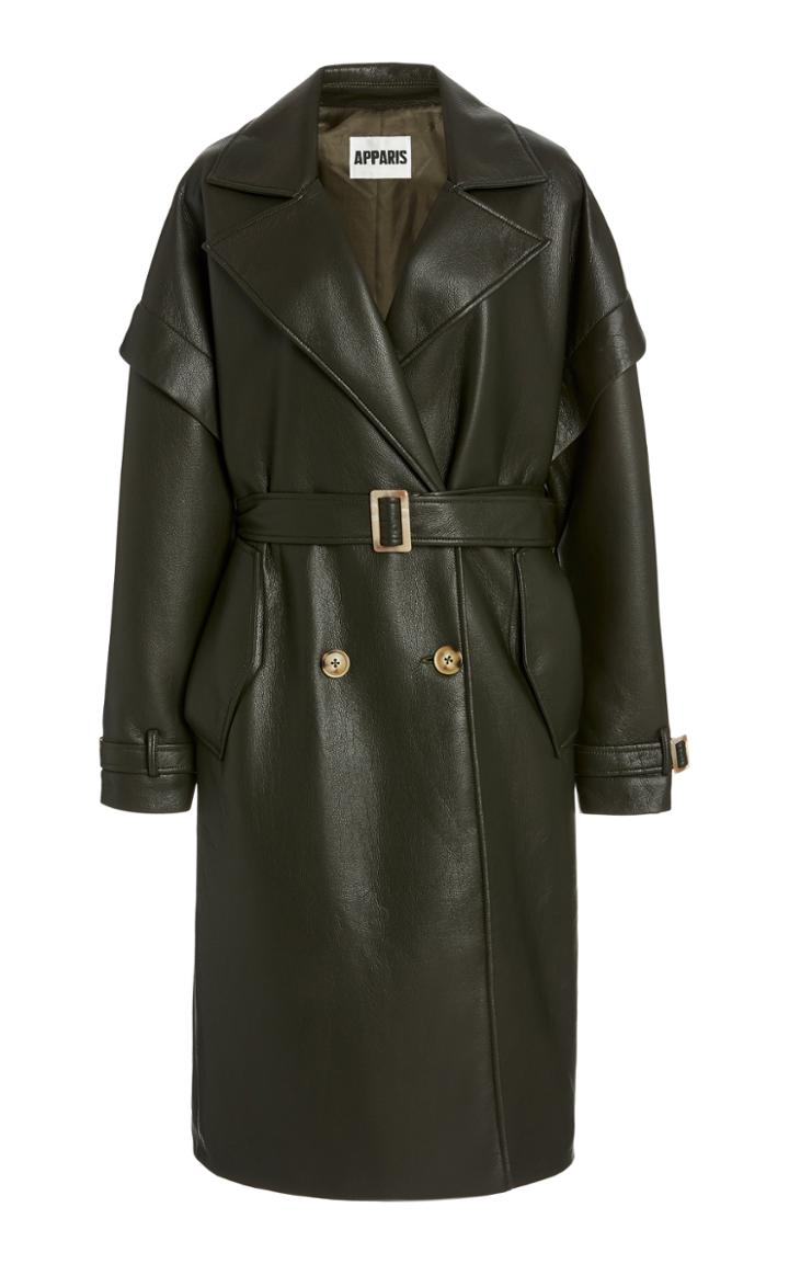 Apparis Kiera Vegan Leather Trench Coat