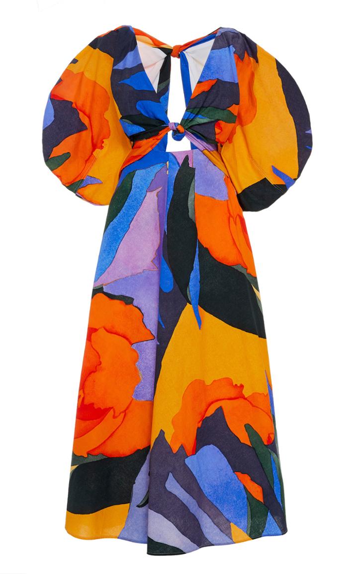 Moda Operandi Mara Hoffman Leila Printed Cotton Maxi Dress Size: 00