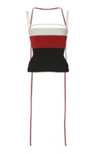 Peter Do Color-blocked Ribbed-knit Tank Top Size: Xs