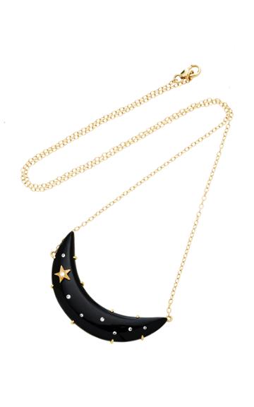 Andrea Fohrman Carved Moon Necklace
