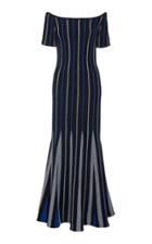 Gabriela Hearst Medea Striped Wool Maxi Dress