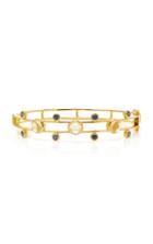 M.spalten Orbit 18k Gold Citrine And Sapphire Bracelet