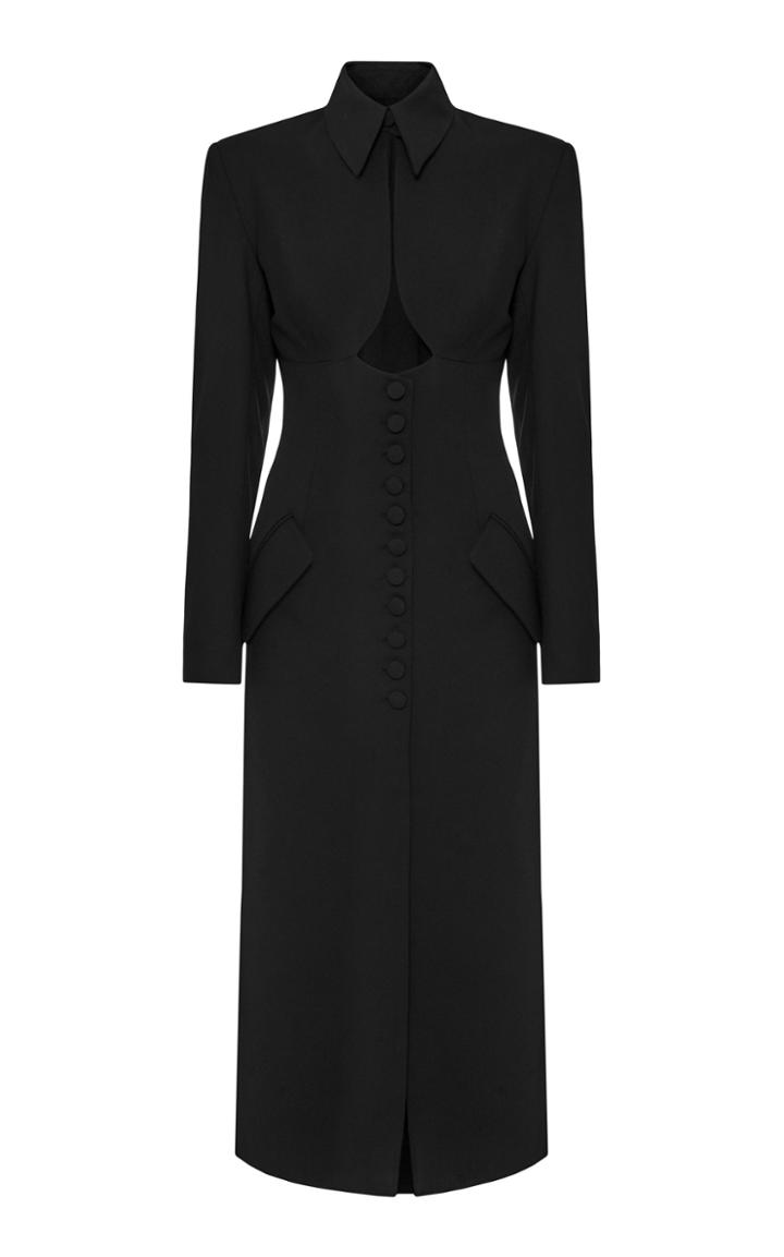 Moda Operandi Aleksandre Akhalkatsishvili Cutout Wool Midi Dress