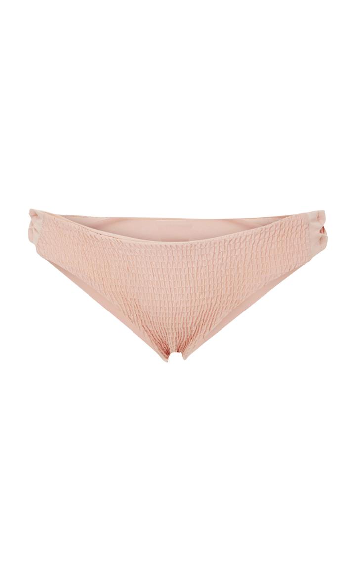Tori Praver Coco Smocked Classic Bikini Bottom