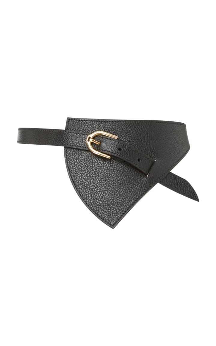 Maison Vaincourt Reversible Triangle Leather Waist Belt