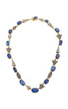 Sylva & Cie 18k Gold Sterling Silver Diamond And Kyanite Necklace