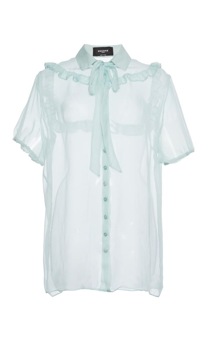 Rochas Pleated Collar Blouse