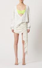 Moda Operandi David Koma Flower Hotfiz Embellished Jersey Sweater