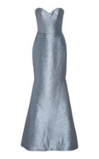 Romona Keveza Dipped Linen Dress