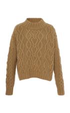 Co Wool Blend Cableknit Sweater