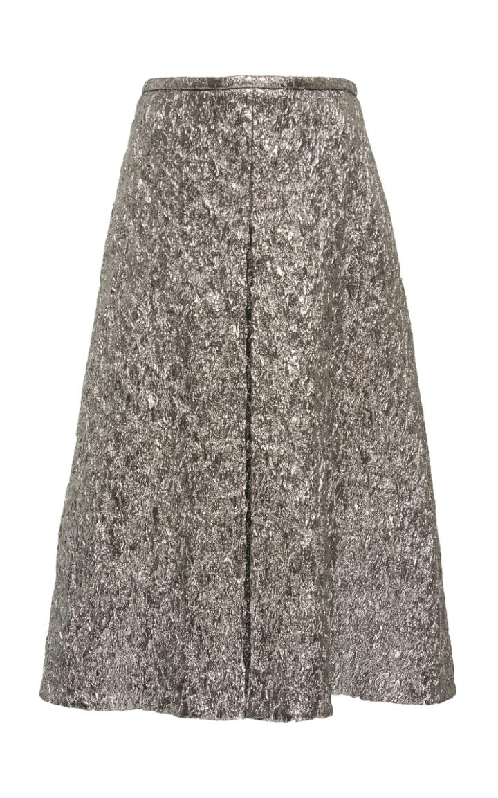 Rochas Metallic A Line Skirt