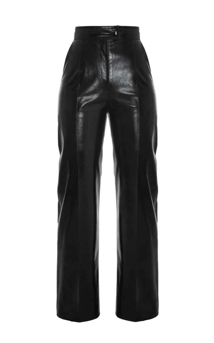 George Keburia Straight-leg Vinyl Pant