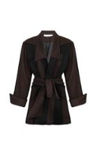 Lama Jouni Striped Mohair Coat