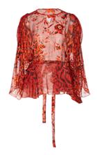 Preen By Thornton Bregazzi Delna Sheer Jacquard Blouse