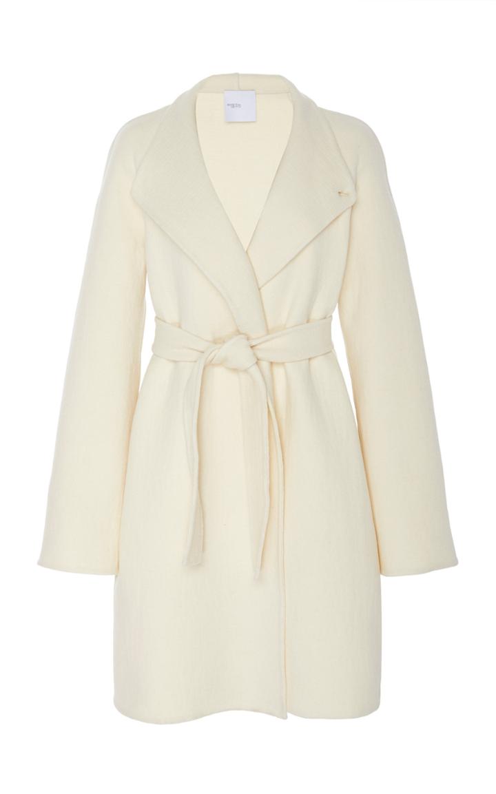 Rosetta Getty Wool-blend Collared Wrap Coat