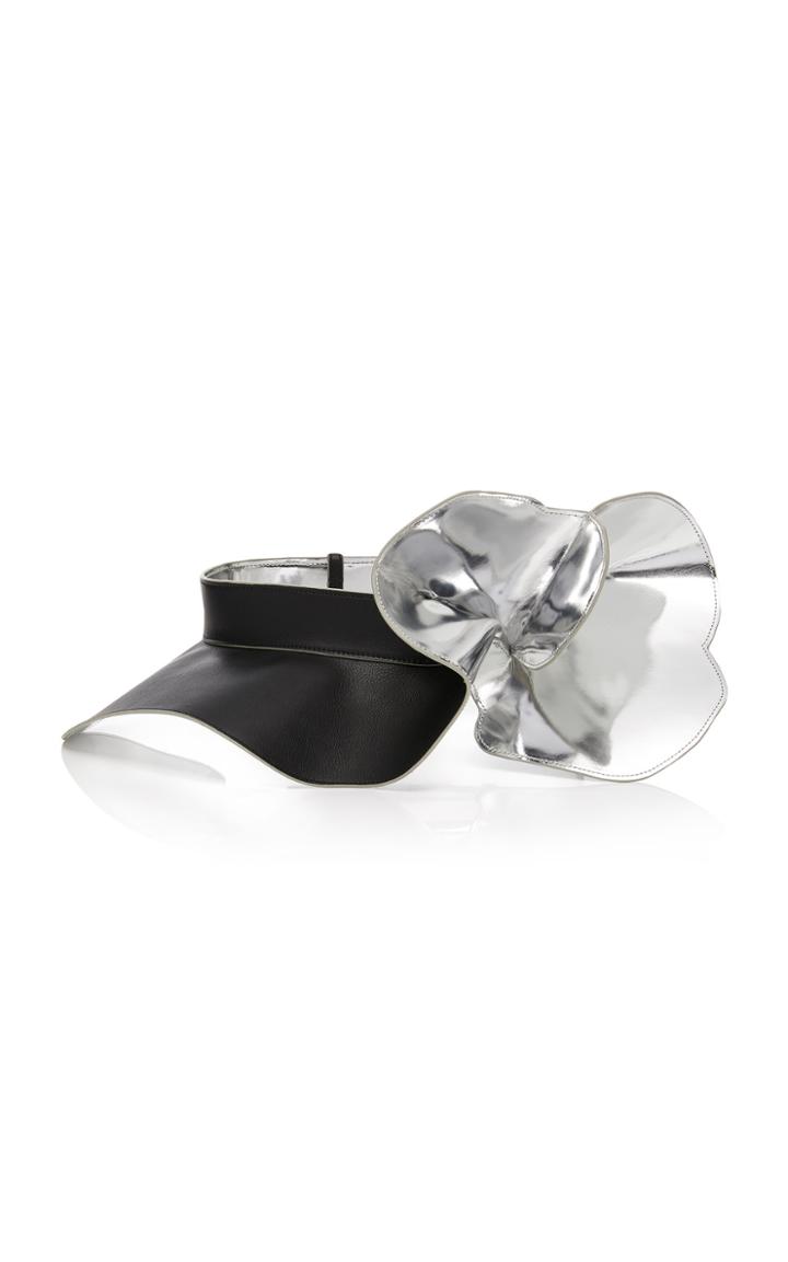 Delpozo Exclusive Metallic Leather Peplum Belt
