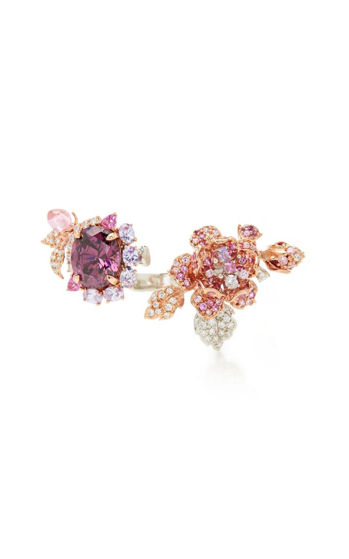 Anabela Chan Rose Delphinium Ring