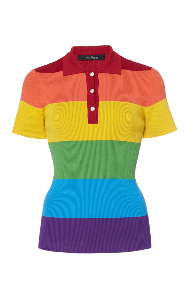 Moda Operandi Rokh Color-block Stretch-knit Top Size: Xs