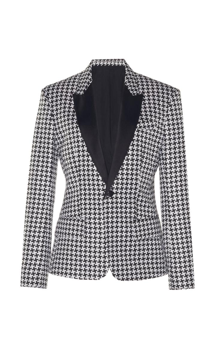Haider Ackermann Houndstooth Silk-blend Classic Blazer