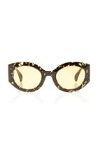 Kaleos Eyehunters Reed Oval-frame Acetate Sunglasses