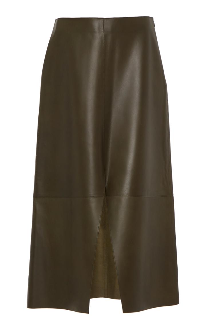 Moda Operandi Goldsign The Pieced Leather Skirt Size: 23