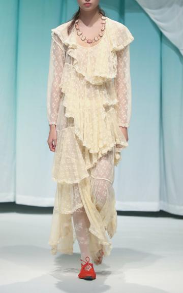 Moda Operandi Yuhan Wang Tiered Lace Dress