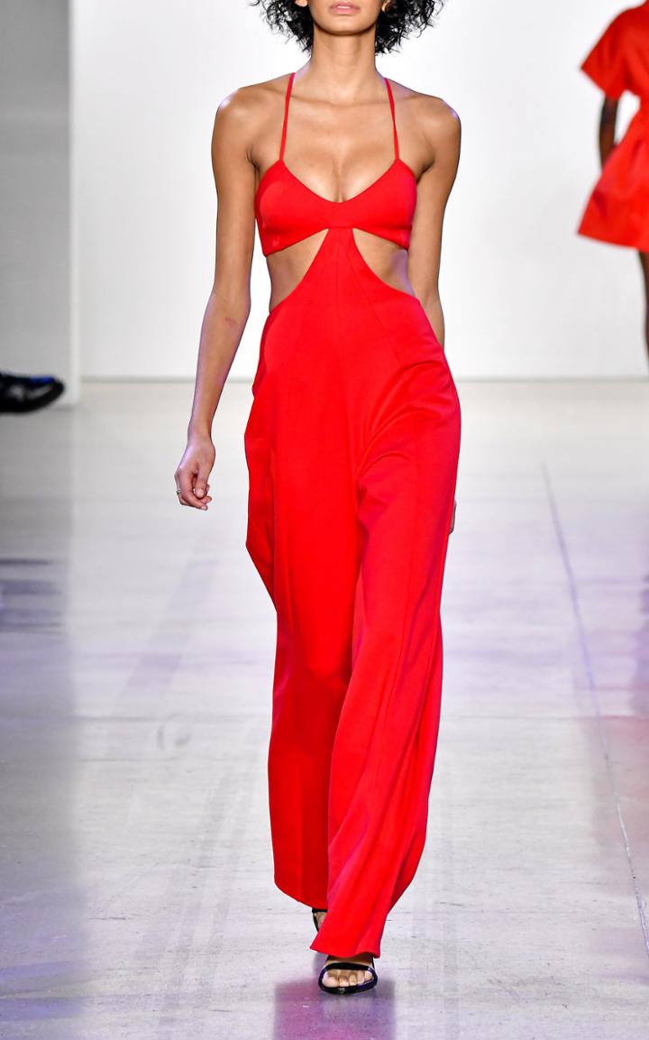 Moda Operandi Alitte Cutout Crepe Jumpsuit
