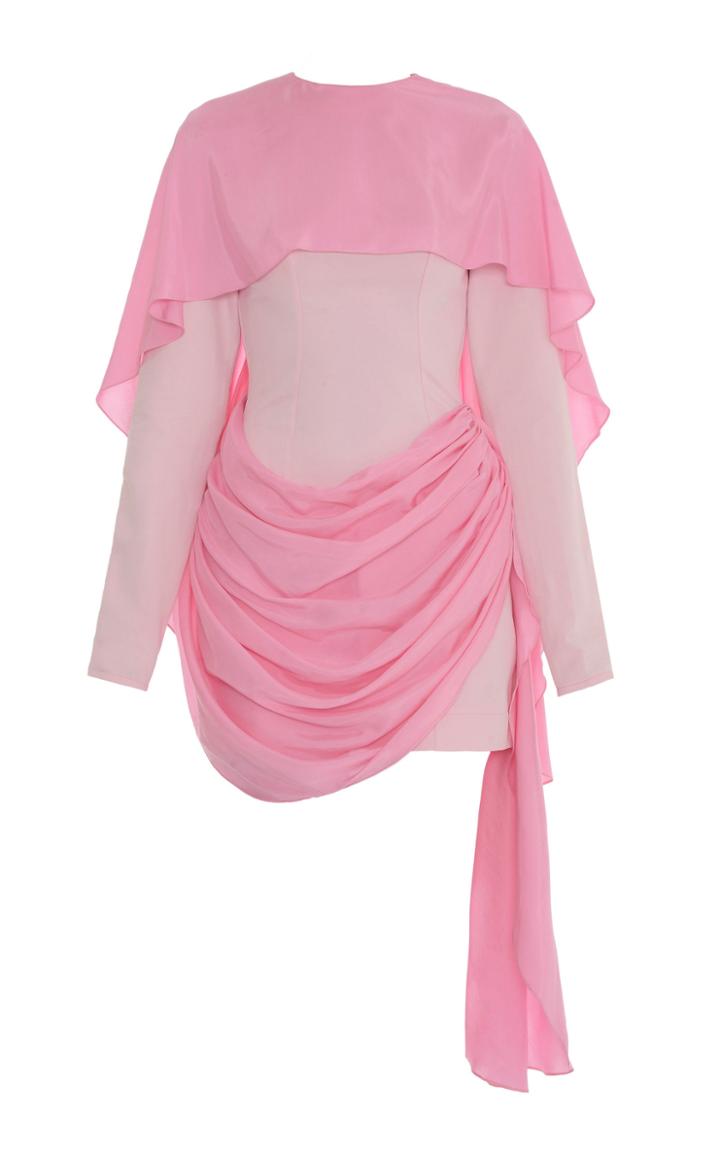 Lado Bokuchava Draped Cotton Mini Dress