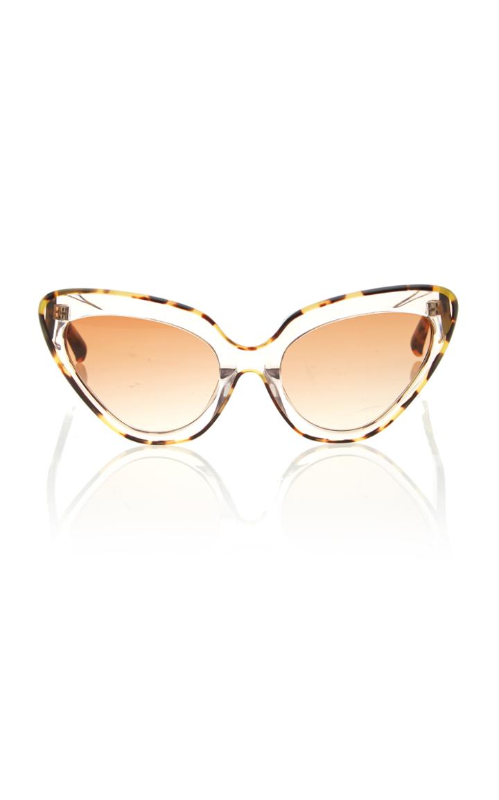 Erdem Tortoise Cat Eye Sunglasses