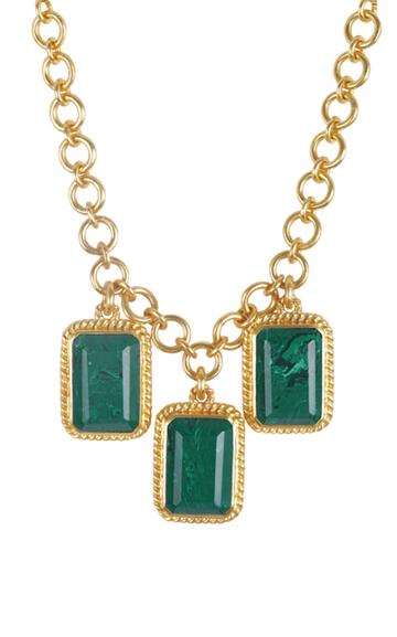 Valre Odyssey Gold-plated And Malachite Necklace