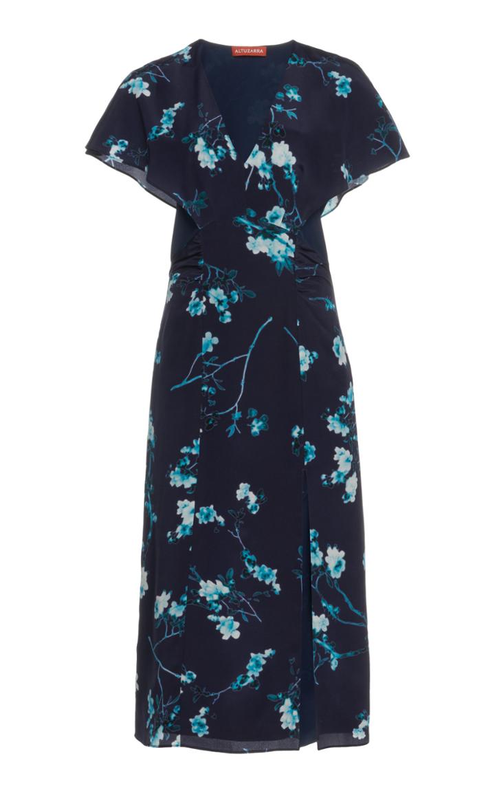 Moda Operandi Altuzarra Muriel Printed Silk Midi Dress