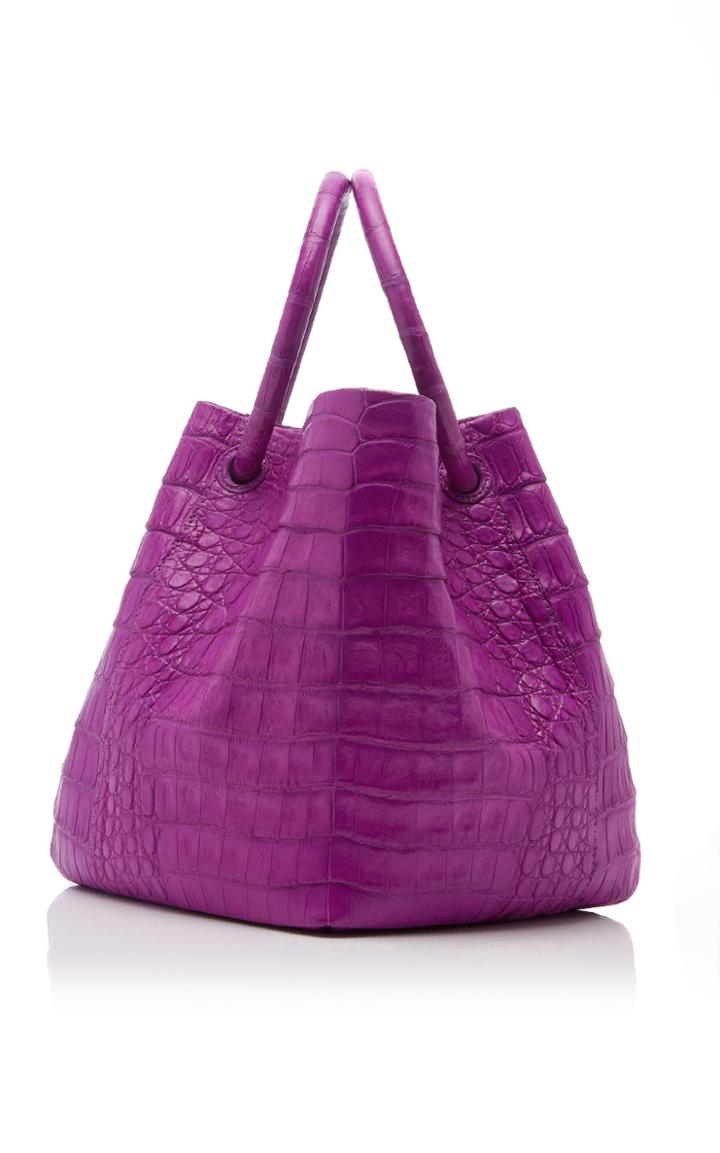 Nancy Gonzalez Gia Crocodile Bucket Bag