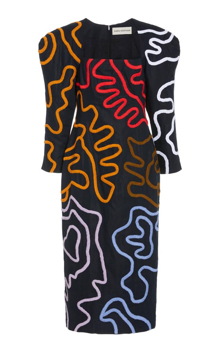 Moda Operandi Mara Hoffman Emmanuela Jacquard Cotton-linen Dress