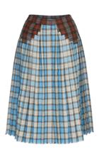 Marco De Vincenzo Printed Pleated Skirt