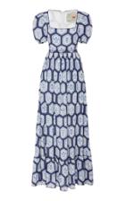 Agua By Agua Bendita Pomelo Floral-printed Linen Maxi Dress