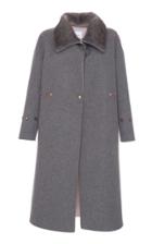Agnona Cashmere Bicolor New Panel Coat